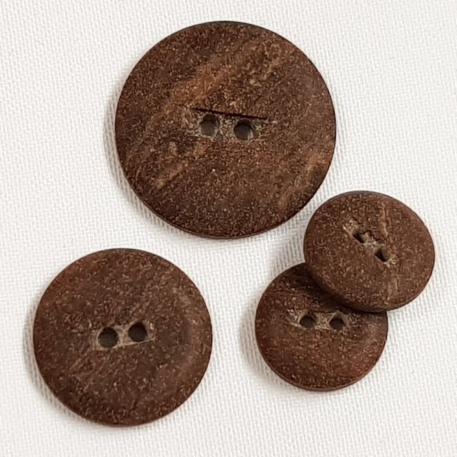 Hovedbilde Knapp stein brun kåpeknapp