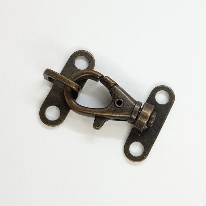 Hovedbilde Carabinkrok bronse 45 mm