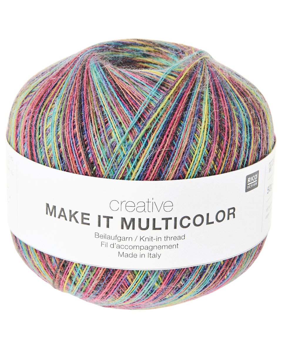 Make it Multicolor Classic - ull følgetråd flerfarget - Rico