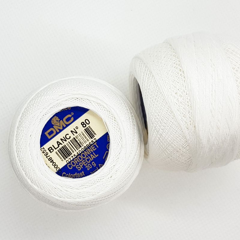 Hekle-/brodergarn Nr.  80 DMC Cordonnet Special - flere far