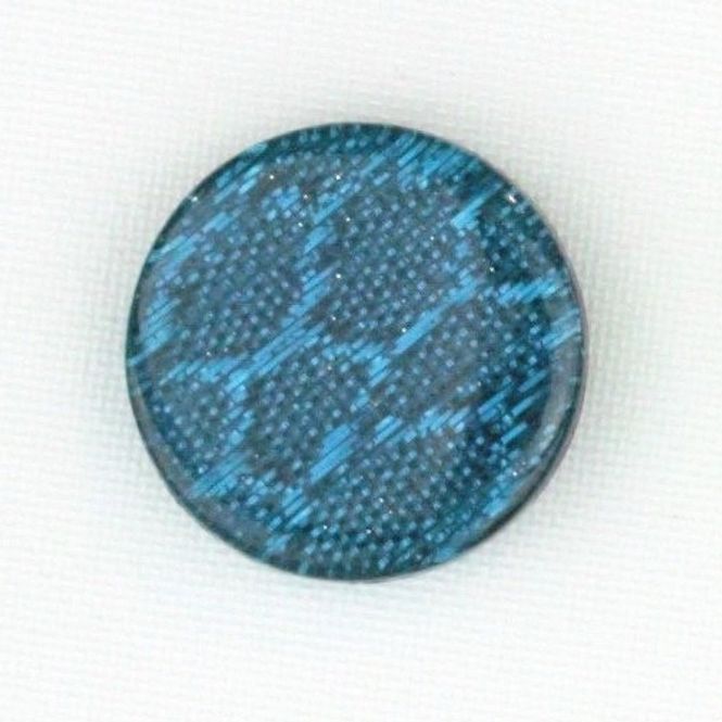 Hovedbilde Glitterknapp petrol slangeskinn 18 mm