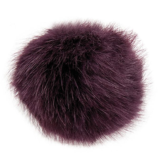 Hovedbilde Dusk 5cm aubergine kunstpels