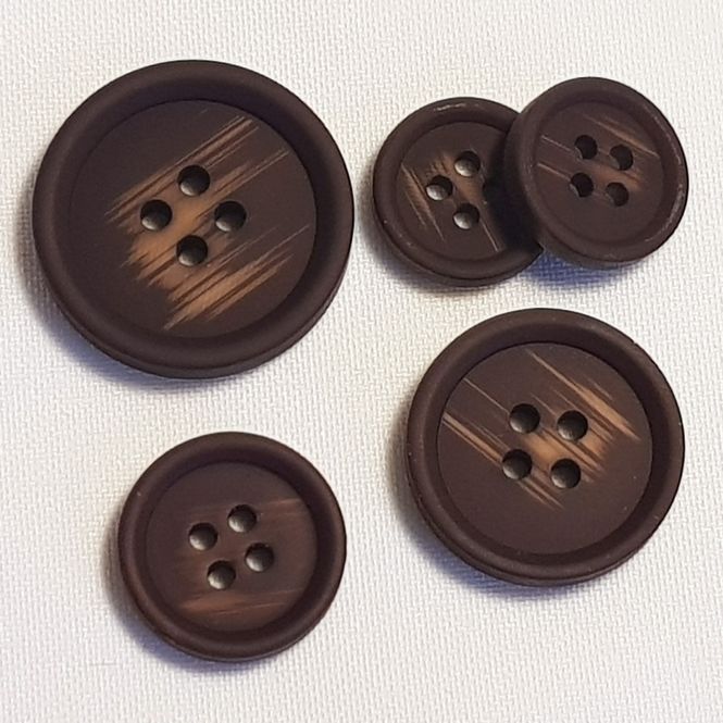 Hovedbilde Knapp rubbet kaffe  kåpeknapp