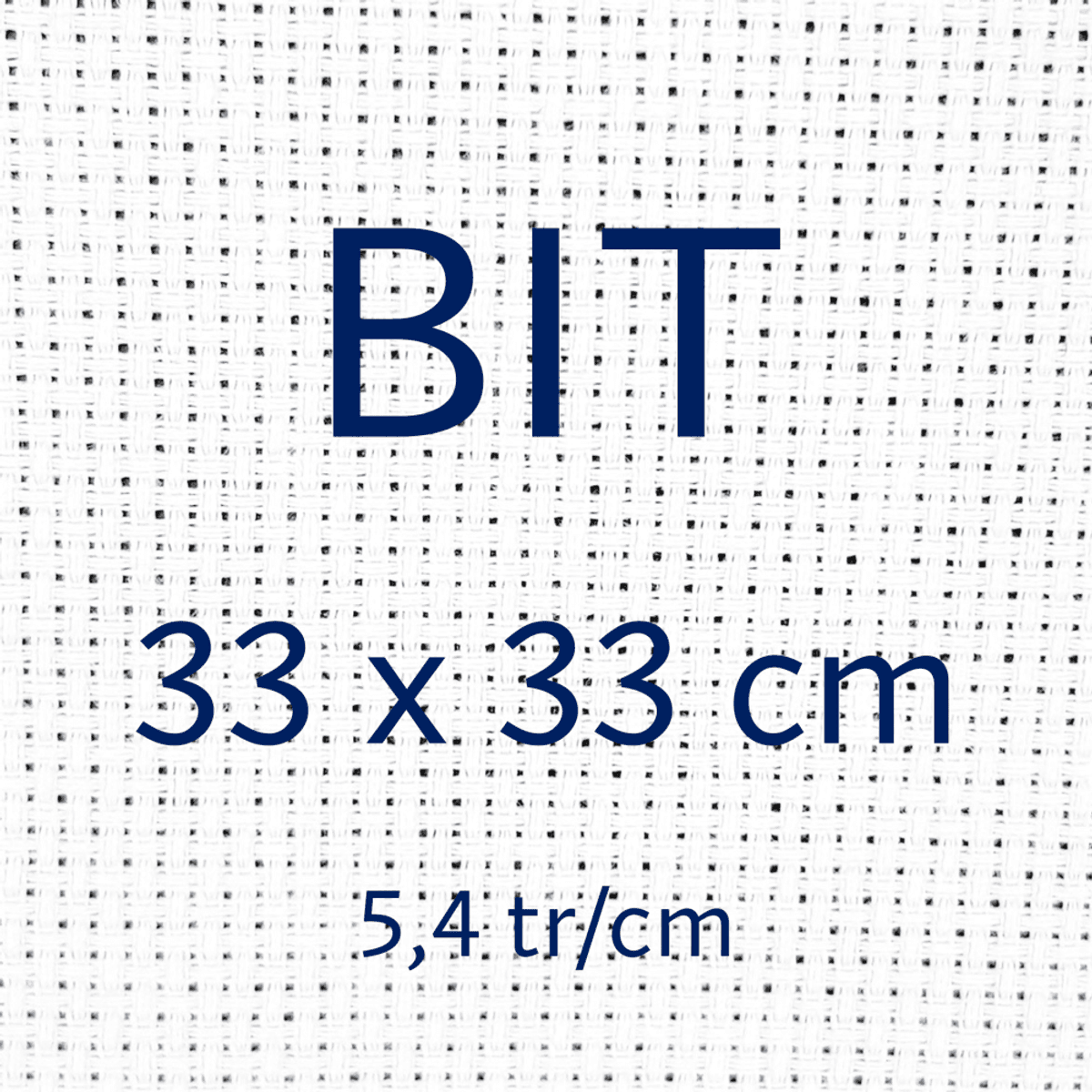 Aida 5,4 Hvit - BIT 33 x 33 cm - 14 count 