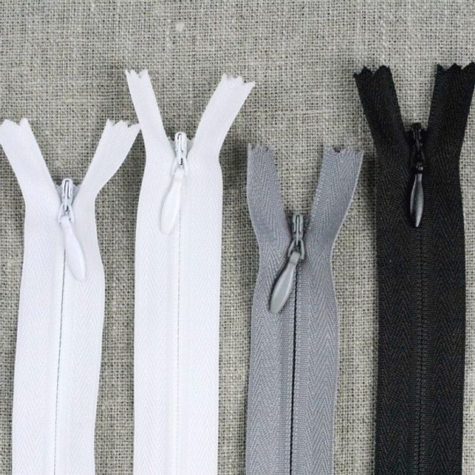 Hovedbilde Skjult glidelås 4mm - flere farger og lengder