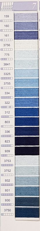DMC Mouline No. 117 ensfarget brodergarn bomull