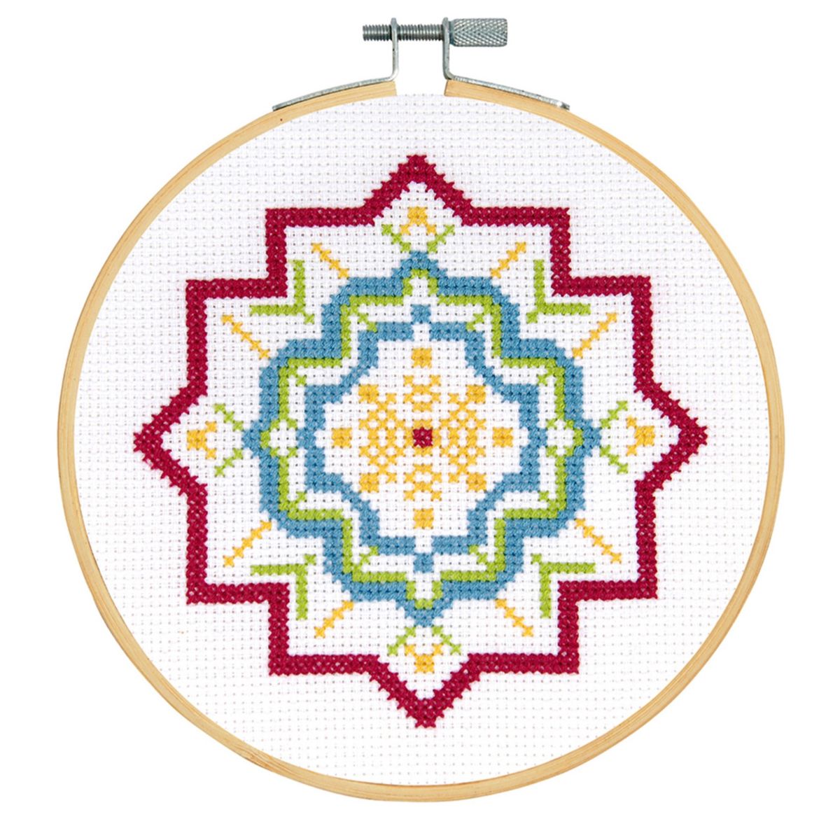 Nybegynnerpakke Korssting på broderiramme fra DMC 