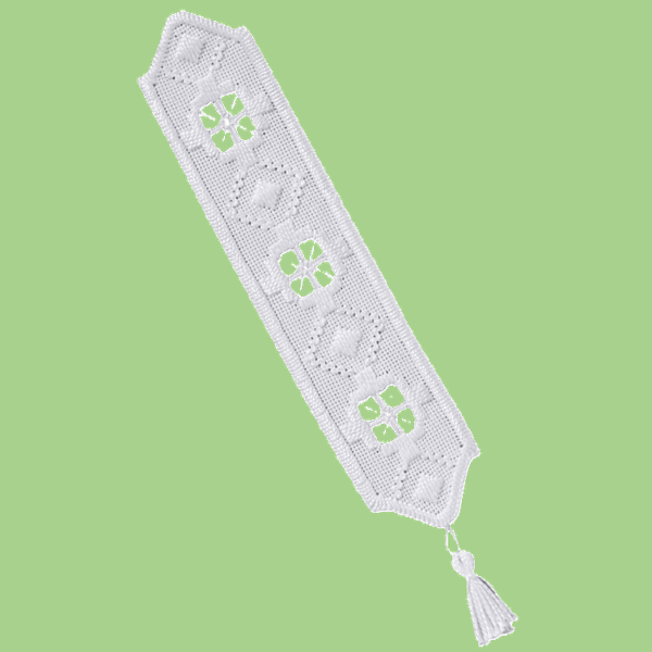 Hovedbilde Hardangersøm bokmerke spiss broderipakke 