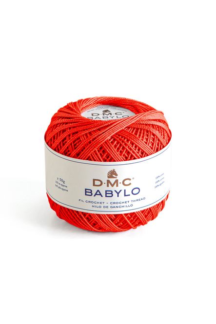 Hovedbilde DMC Babylo No. 30 666 rød  50g Heklegarn - UTG.