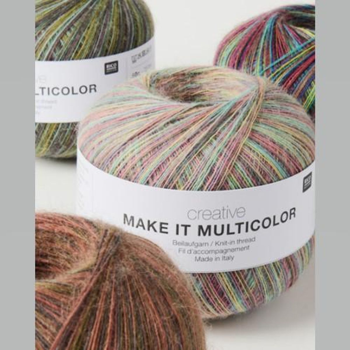 Make it Multicolor Classic - ull følgetråd flerfarget - Rico