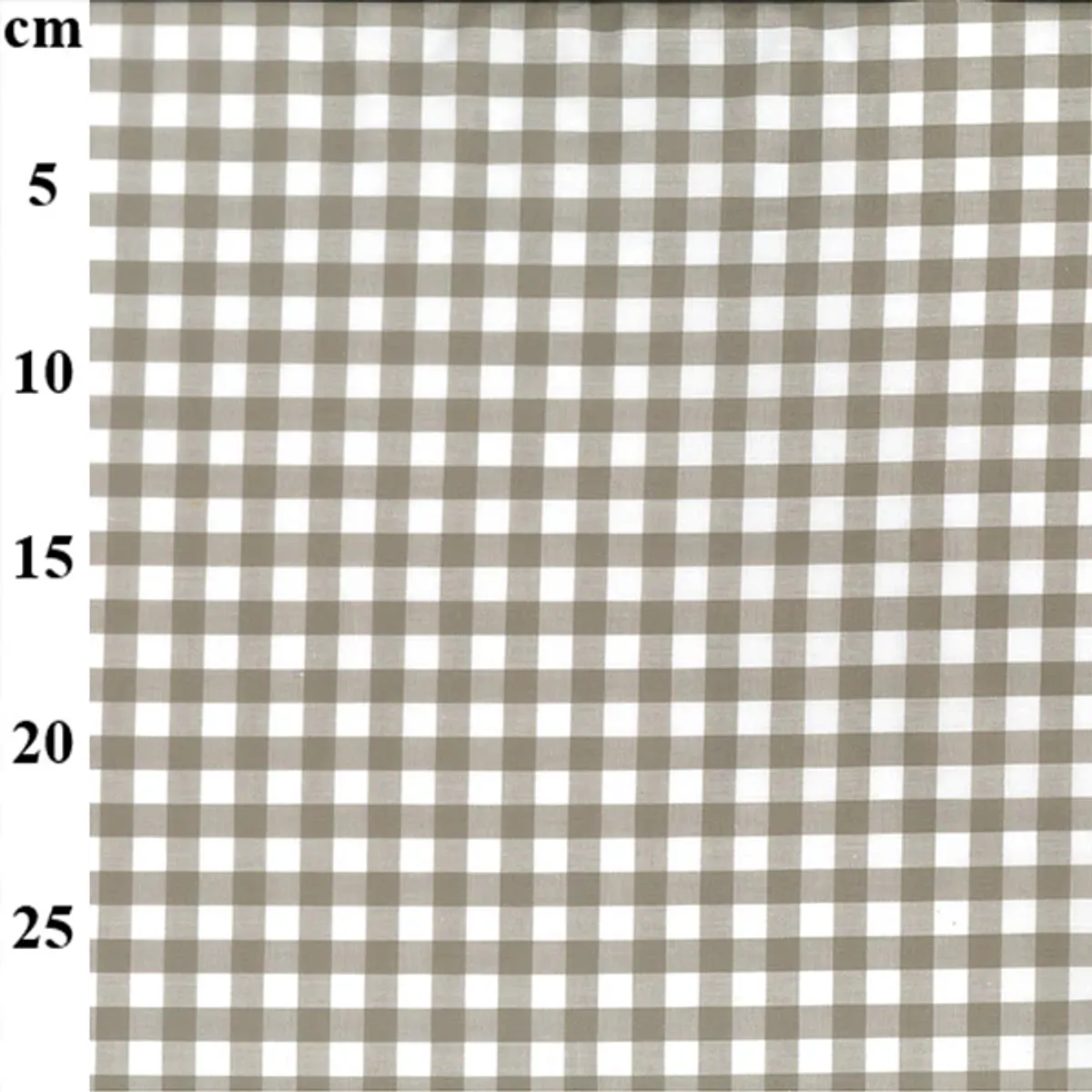 Gingham  9 mm rutet sand-hvit kjøkkenruter