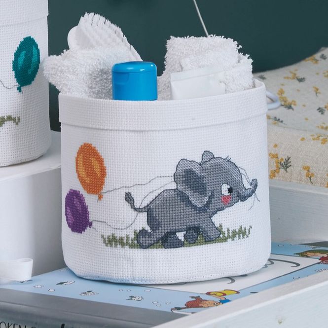 Hovedbilde Kurv elefant 17Ø x 12 cm