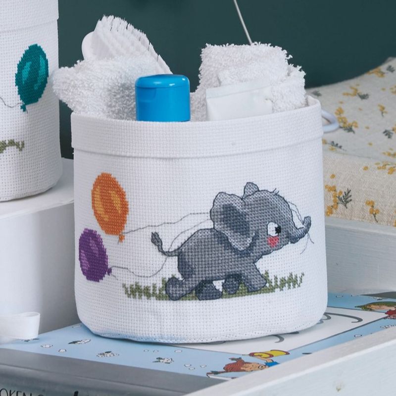Kurv elefant 17Ø x 12 cm