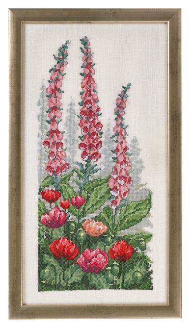 Hovedbilde Bilde revebjeller og tulipaner 21x41 cm - ...