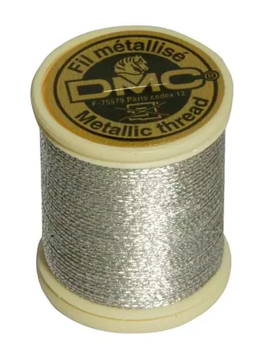DMC Metallisk broderitråd - gull og sølv