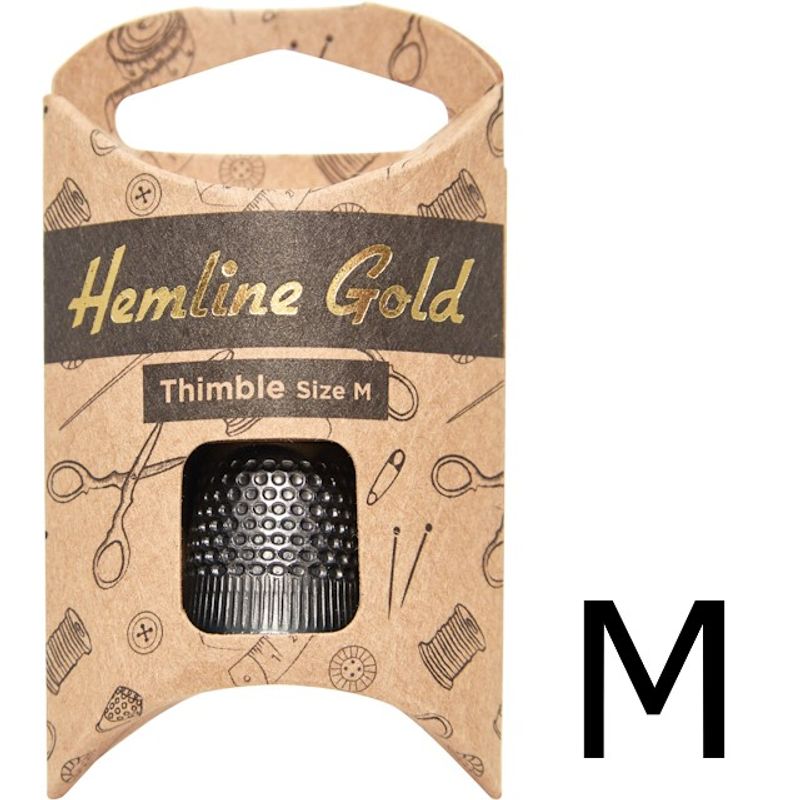 Fingerbøl metall Hemline Gold