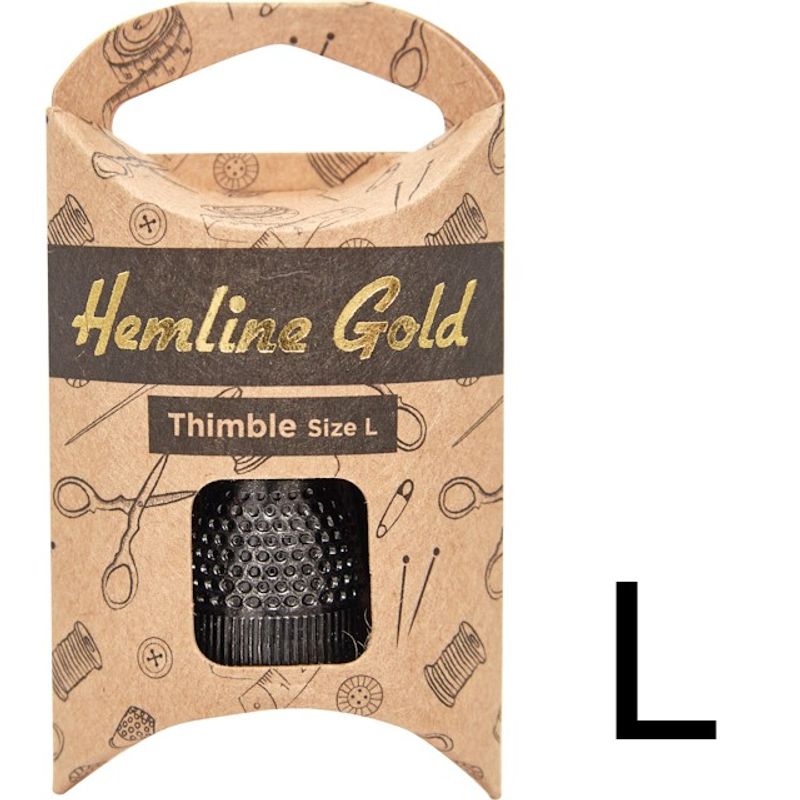 Fingerbøl metall Hemline Gold