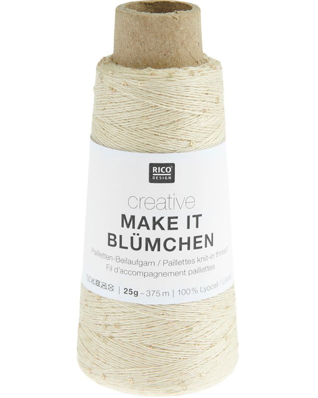 Creative Make It Blümchen - paljett følgetråd 375 m