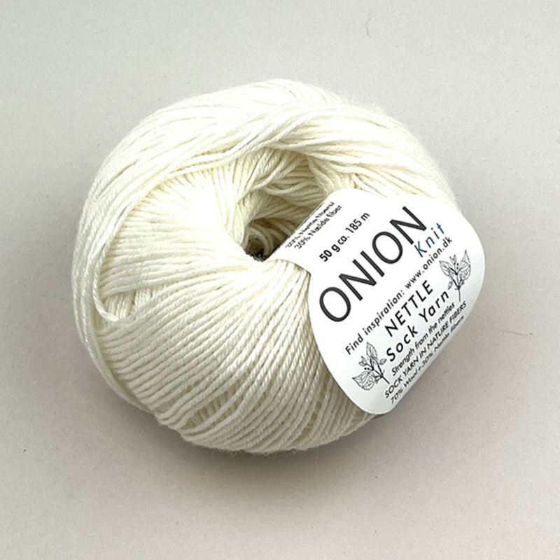 Onion Nettle sokkegarn med neslefiber 50 g