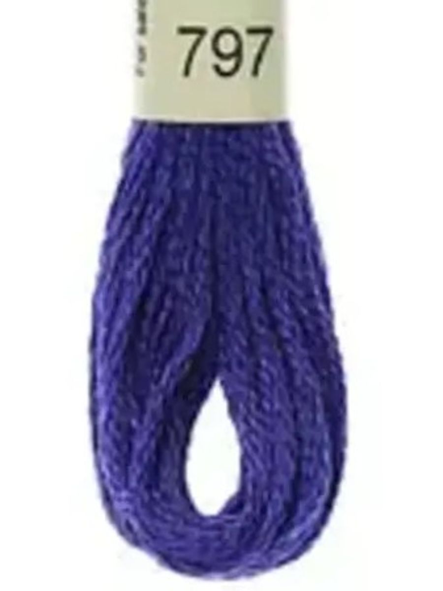 DMC Mouline No. 117 ensfarget brodergarn bomull
