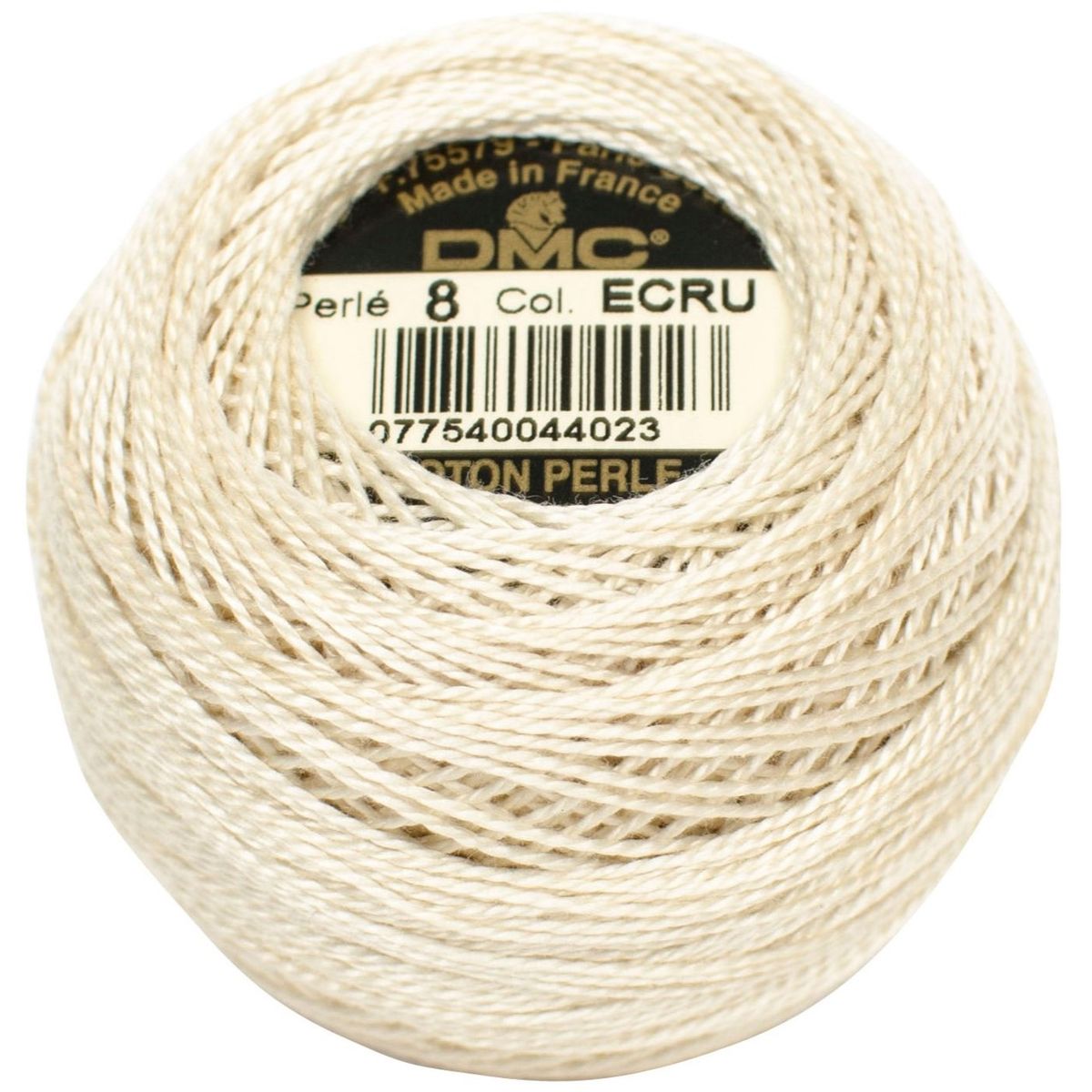 Perlegarn No.  8 DMC 116 Ensfarget bomull - Pearl cotton