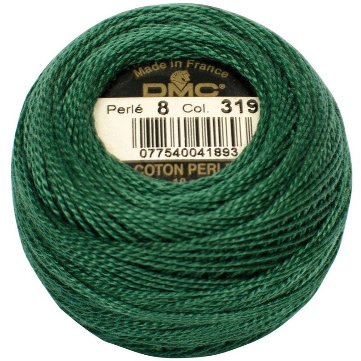 Perlegarn No.  8 DMC 116 Ensfarget bomull - Pearl cotton