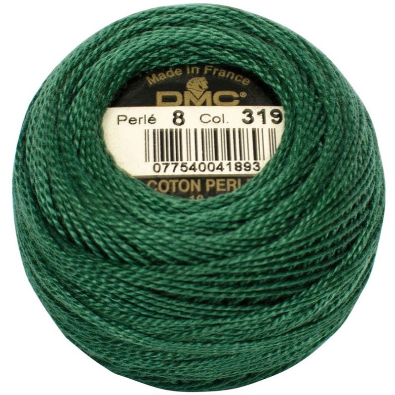 Perlegarn No.  8 DMC 116 Ensfarget bomull - Pearl cotton