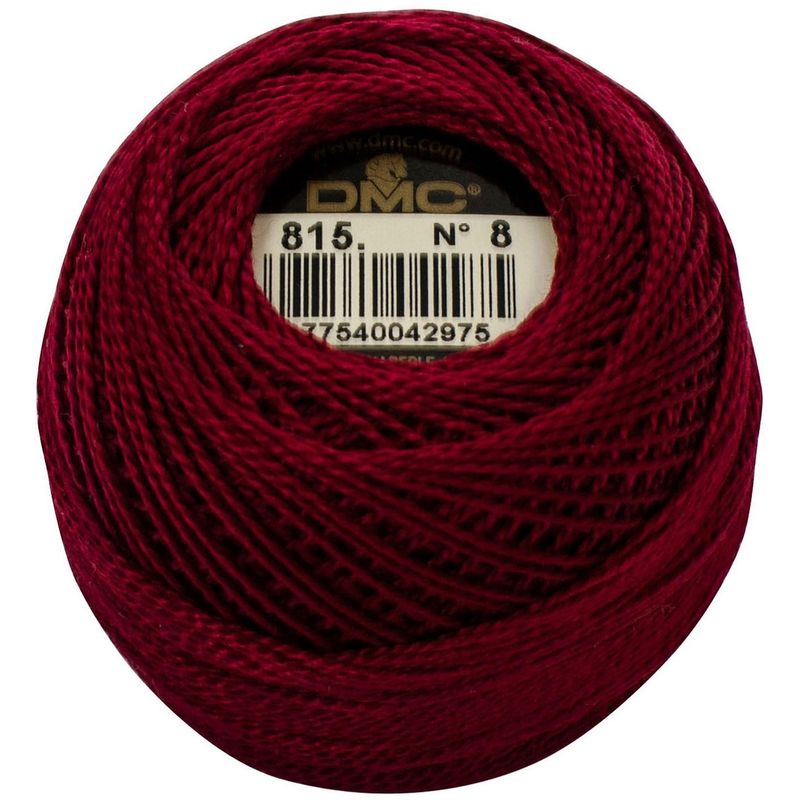 Perlegarn No.  8 DMC 116 Ensfarget bomull - Pearl cotton