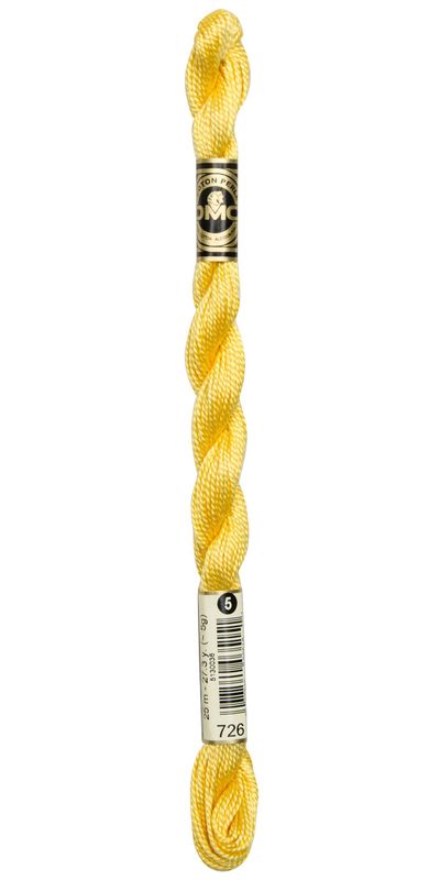 Perlegarn No.  5 DMC 115 Ensfarget bomullsbroderigarn