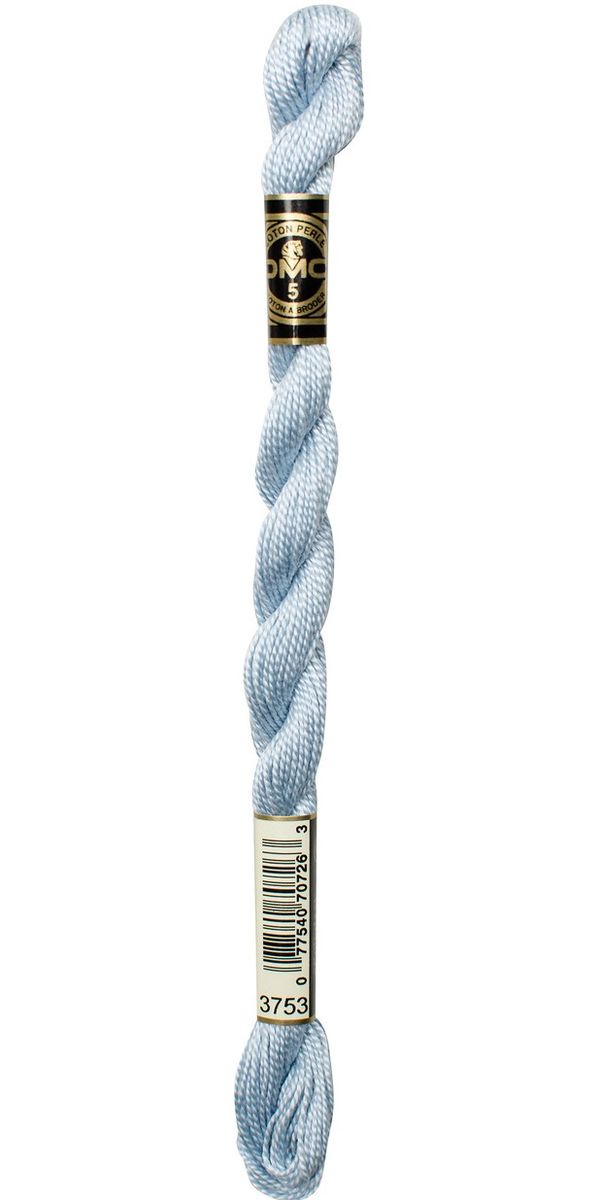 Perlegarn No.  5 DMC 115 Ensfarget bomullsbroderigarn