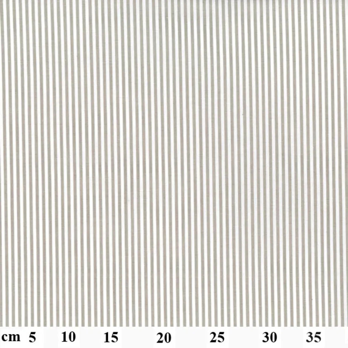 Garnfarget stripe  3 mm sand-hvit kjøkkenruter