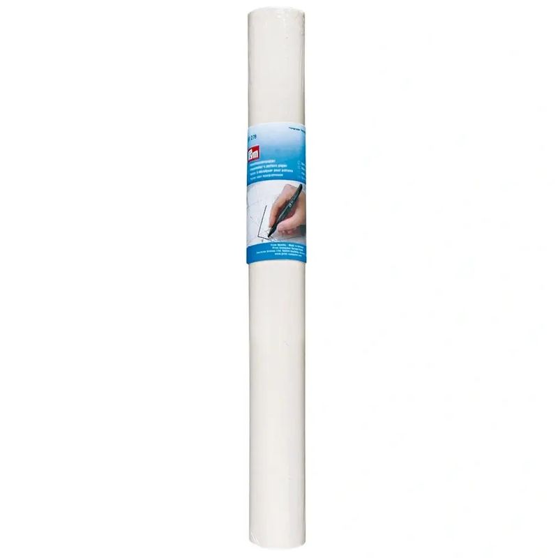 Mønsterpapir transparent hvit 1x10 m  Prym